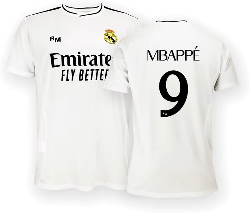 Real Madrid ▫️ Equipamento principal da época 24/25 - Camisola unissexo para adulto (pacote de 1)