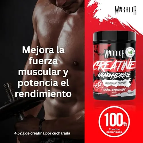 Warrior ▫️ Creatina Monohidratada em Pó 500 g, Vegana – Framboesa Silvestre 6