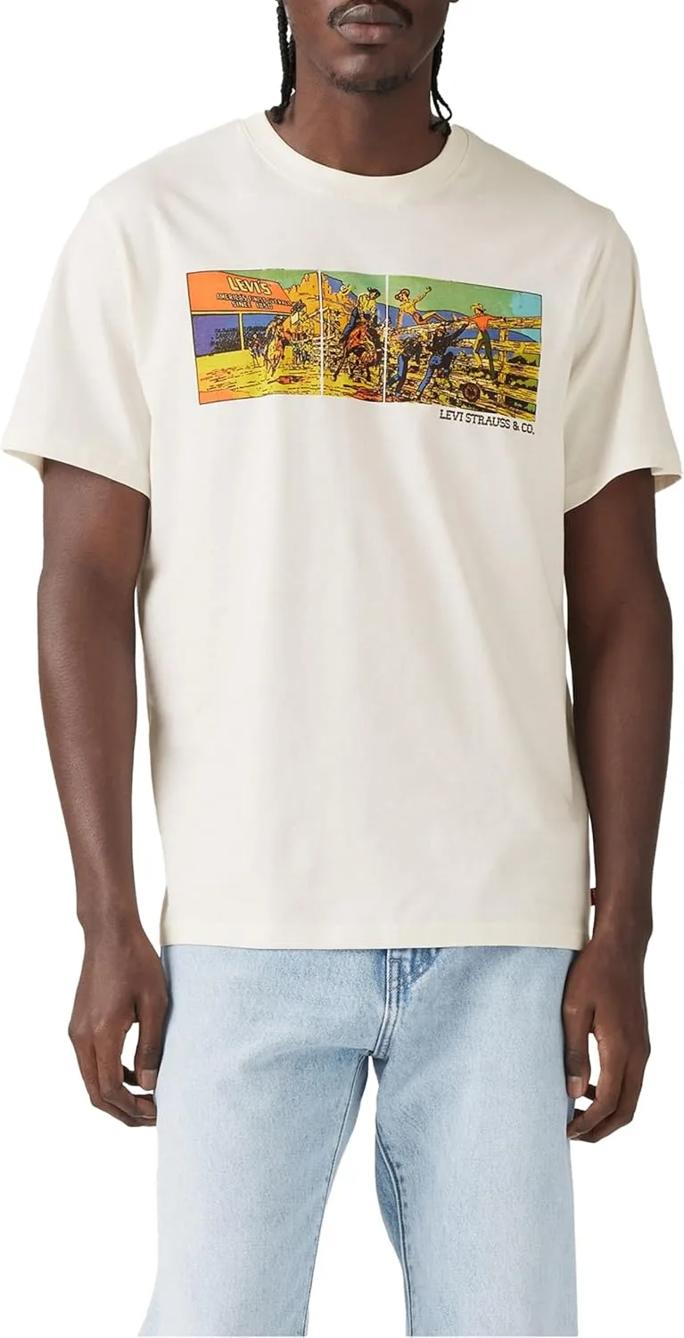 Levi's ▫️ Camiseta Ss Relaxed Fit para homem, com logótipo Modern Vintage