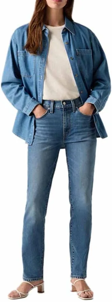 Levi's ▫️ 724 High Rise Straight - Calças de ganga para mulher