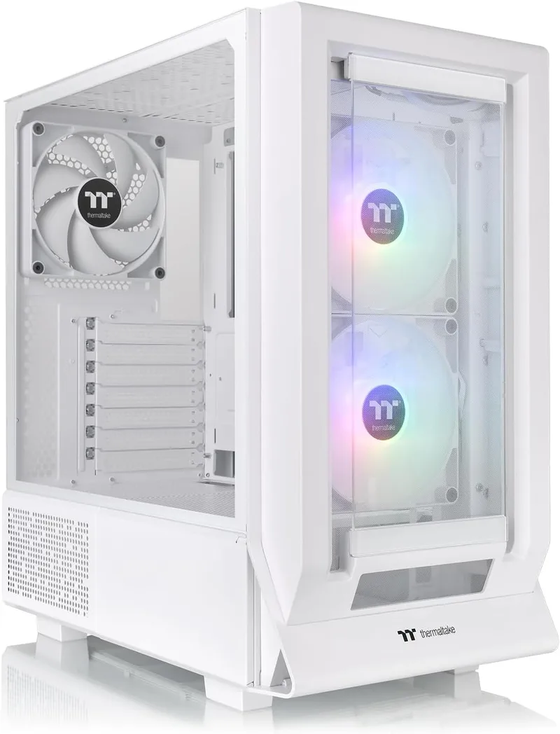 Thermaltake ▫️ Ceres 350 MX | Chassi de torre média | Conector oculto | Branco neve