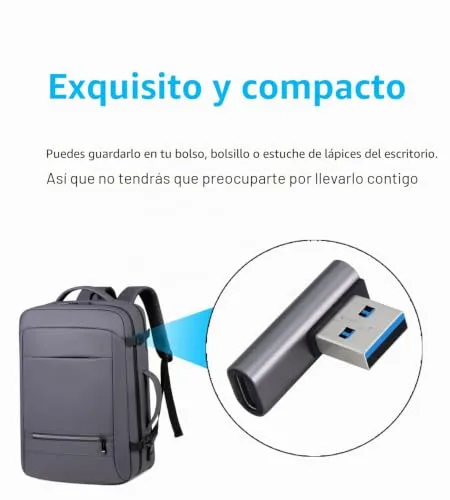 LANMINGLEL ▫️ Adaptador USB 3.1 de 10 Gbps, 90 graus, macho para fêmea tipo C – Transferência de dados OTG para tablet portátil – Conjunto de 3 (prateado) 6