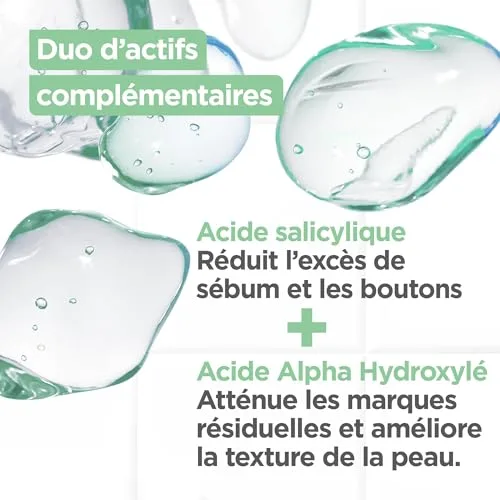 Mixa ▫️ Gel matificante contra impurezas com ácido salicílico + AHA – Pele oleosa e acne – Controlo do sebo – Textura leve e refrescante tipo sorvete – Frasco com bomba antioxidante – 50 ml 2