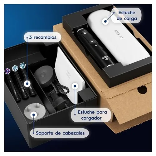 Oral-B ▫️ Escova de dentes elétrica iO 9 com 3 cabeças, preta 2