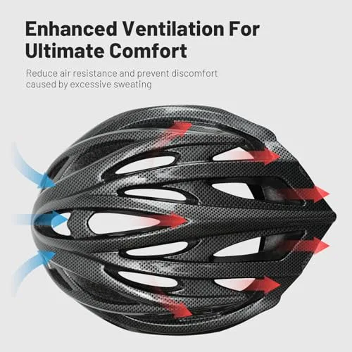 Favoto ▫️ Capacete de Bicicleta Ajustável, Capacete de Ciclismo com Forro para Homens, Mulheres e Adultos, Capacete de BTT e Estrada Certificado CE e TUV 3