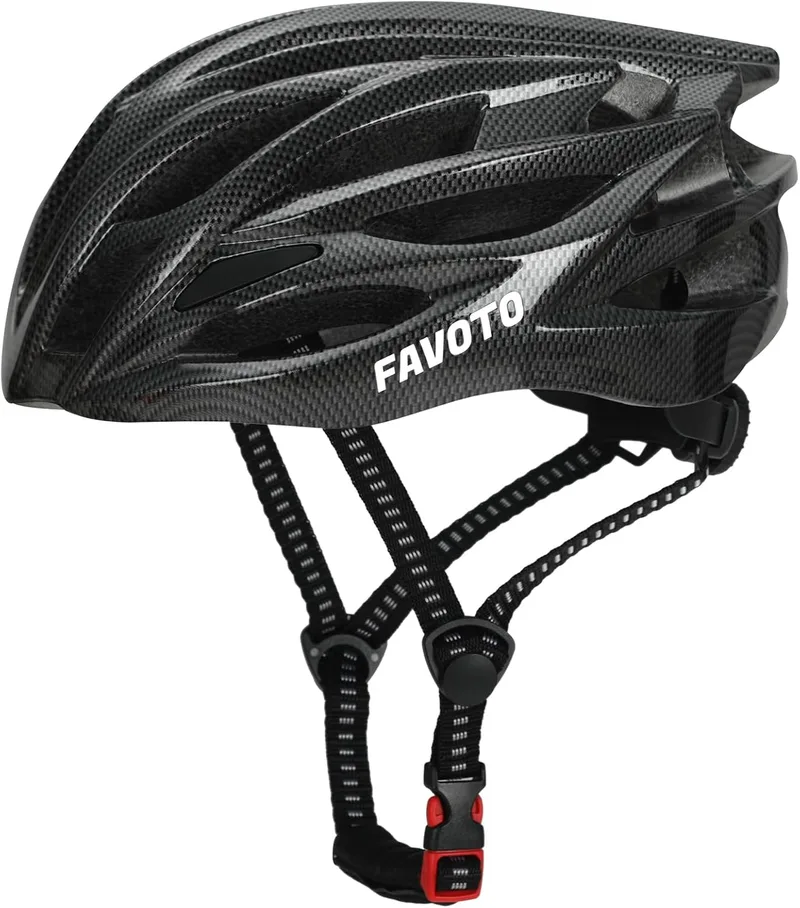 Favoto ▫️ Capacete de Bicicleta Ajustável, Capacete de Ciclismo com Forro para Homens, Mulheres e Adultos, Capacete de BTT e Estrada Certificado CE e TUV