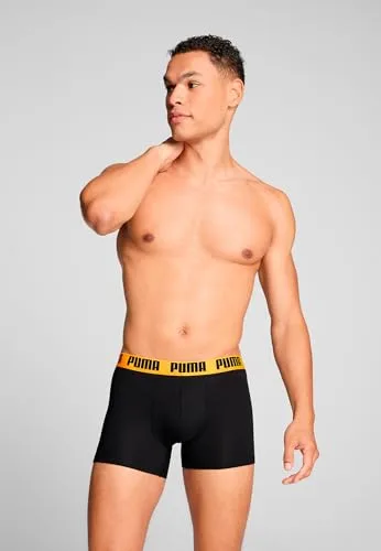 PUMA ▫️ Cuecas boxer para homem, confortáveis, elásticas, embalagem de 2 unidades 3