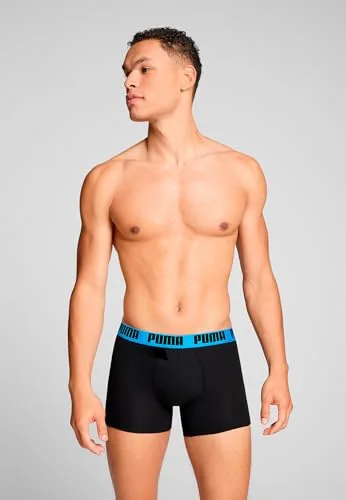 PUMA ▫️ Cuecas boxer para homem, confortáveis, elásticas, embalagem de 2 unidades 4