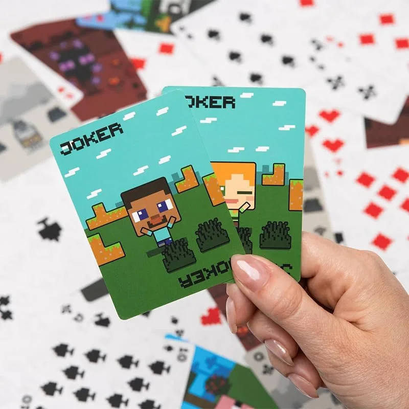 Paladone ▫️ Baralho de cartas numa caixa metálica com o tema do Minecraft 5