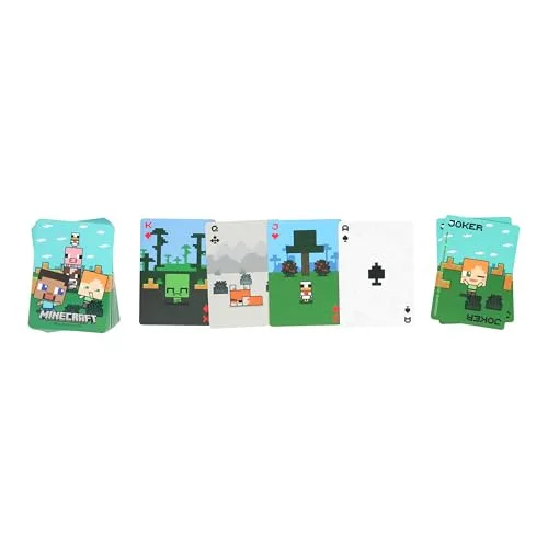 Paladone ▫️ Baralho de cartas numa caixa metálica com o tema do Minecraft 7