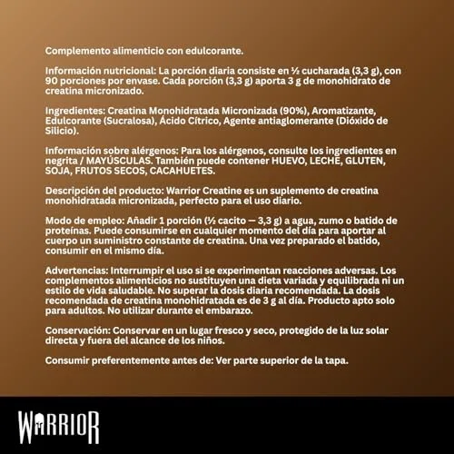 Warrior ▫️ Creatina Monohidratada em Pó 300 g, Vegana – Cola Fresca 2
