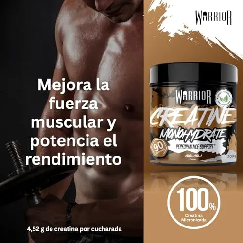 Warrior ▫️ Creatina Monohidratada em Pó 300 g, Vegana – Cola Fresca 6