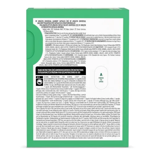 by Amazon ▫️ da Amazon: Detergente líquido para máquina de lavar roupa em cápsulas 3 em 1, universal, 24 lavagens 2
