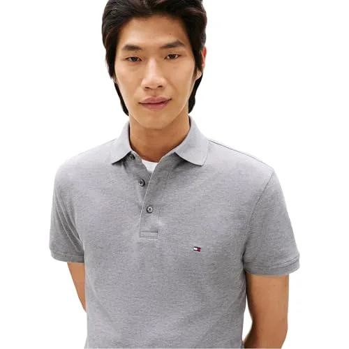 Tommy Hilfiger ▫️ Camisas polo de manga curta de corte justo, com algodão piqué elástico e orgânico - Homem 2