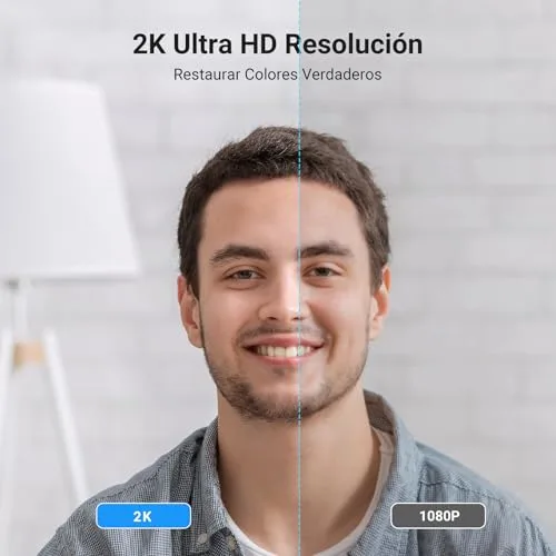 UGREEN ▫️ Webcam 2K 30 FPS Full HD Câmara USB para PC com dois microfones e focagem automática 2