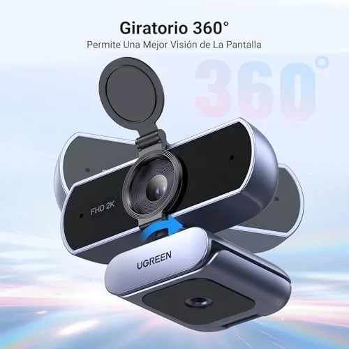 UGREEN ▫️ Webcam 2K 30 FPS Full HD Câmara USB para PC com dois microfones e focagem automática 6