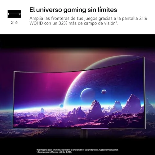 LG ▫️ 45GS96QB-B - Monitor de jogos Ultragear, painel OLED, WQHD, 240 Hz, 45" 5