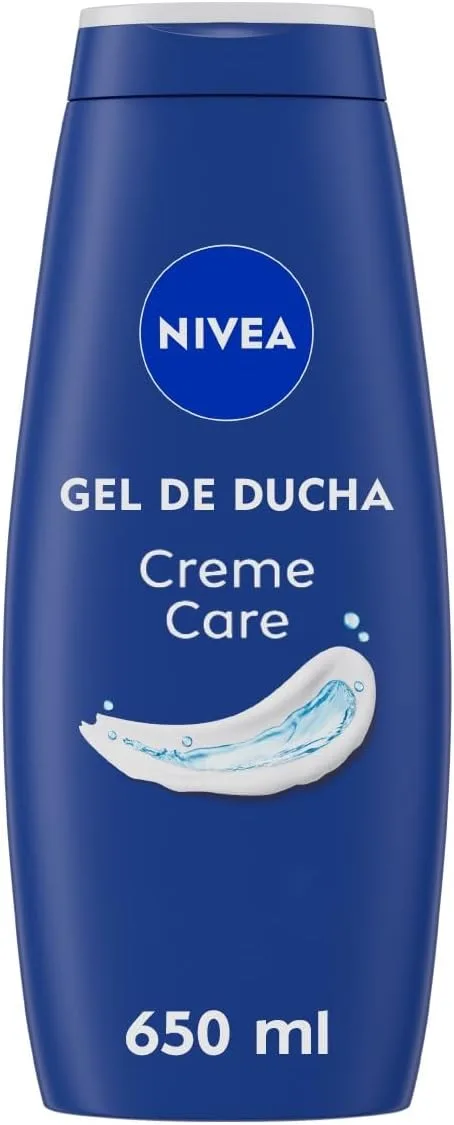 Beiersdorf ▫️ NIVEA Creme Care - Gel de Duche Hidratante - Sensação de pele saudável, suave e cuidada - Com Vitamina C, E, Óleos Naturais e pH Neutro - Com Fragrância NIVEA Creme - Todos os tipos de pele - 650 ml