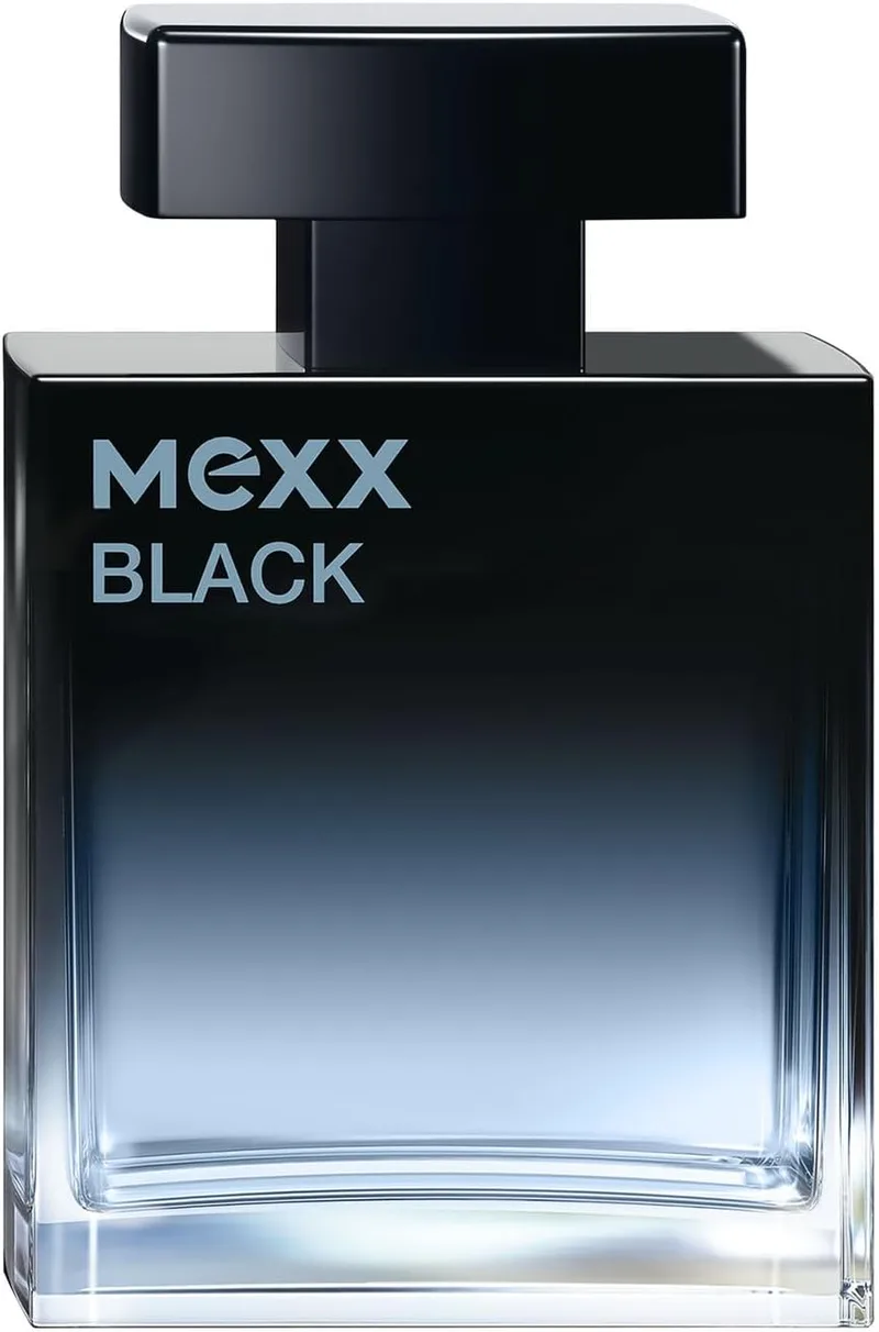 Mexx ▫️ Black Man Eau de Parfum, uma fragrância sedutora e intensa com notas aquáticas e amadeiradas para homens sensuais, 50 ml