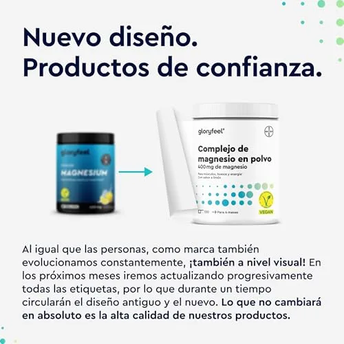 Gloryfeel ▫️ Complexo de Magnésio em Pó 600 g - Com bisglicinato, citrato e malato 2