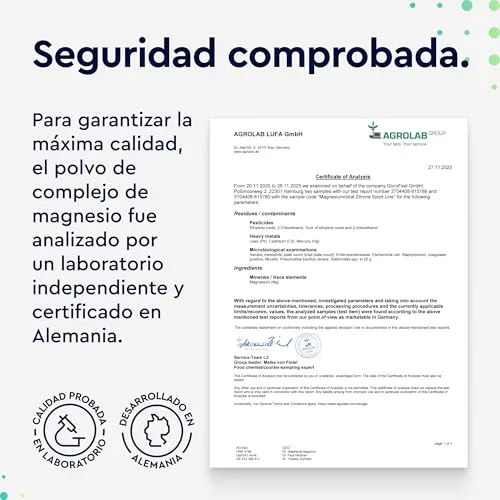 Gloryfeel ▫️ Complexo de Magnésio em Pó 600 g - Com bisglicinato, citrato e malato 7