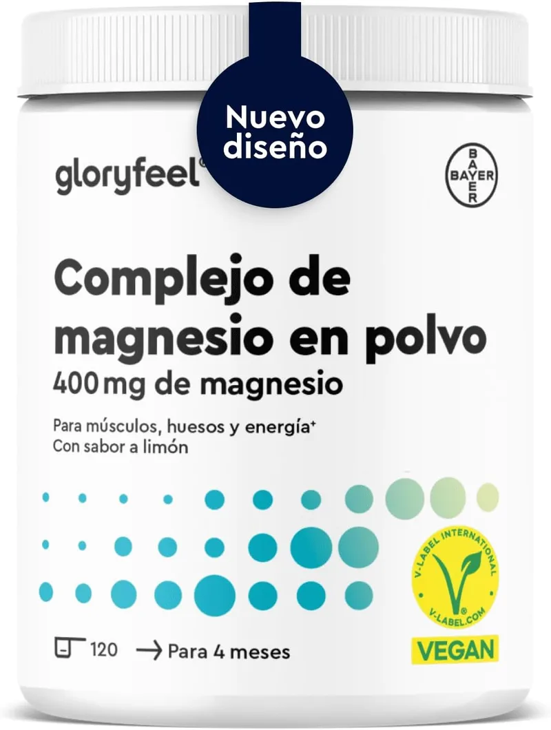 Gloryfeel ▫️ Complexo de Magnésio em Pó 600 g - Com bisglicinato, citrato e malato