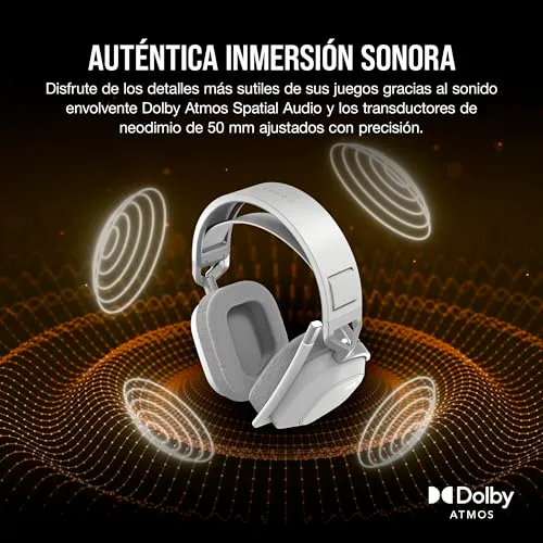 Corsair ▫️ Auscultadores para jogos HS80 MAX Wireless – Branco 5