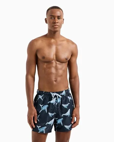 Emporio Armani ▫️ Mid Boxer – Fato de banho para homem 2