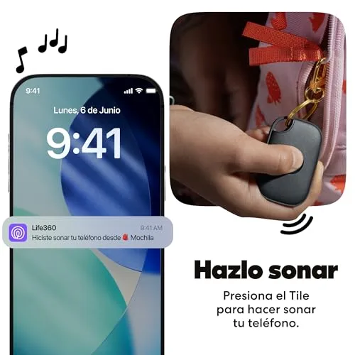 Life360 ▫️ Tile Pro - Localizador Bluetooth potente, localizador de chaves e localizador de objetos para chaves, bolsas e muito mais. Compatível com iOS e Android. Conjunto de 4 (preto/branco) 5