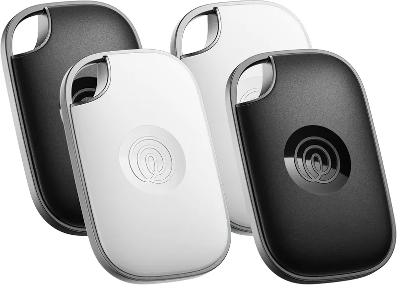 Life360 ▫️ Tile Pro - Localizador Bluetooth potente, localizador de chaves e localizador de objetos para chaves, bolsas e muito mais. Compatível com iOS e Android. Conjunto de 4 (preto/branco)