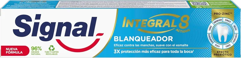 Signal ▫️ Pasta de Dentes Integral 8 Branqueadora Com ingredientes de origem natural 75 ml x 1