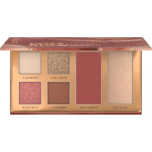 Catrice Cosmetics ▫️ Catrice Paleta de sombras e blush Cozy Glow, de longa duração, brilhante, mate (10 g) 2