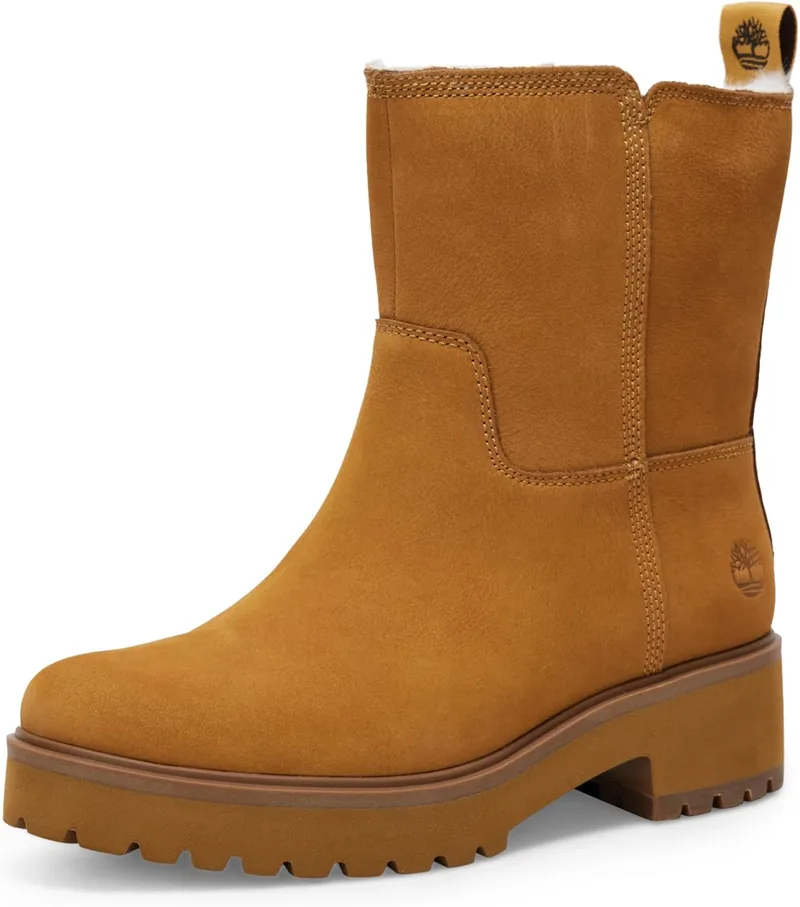 Timberland ▫️ Carnaby Cool Basic Warm Pull On WR Botas de moda para mulher, Wheat, 37,5 EU
