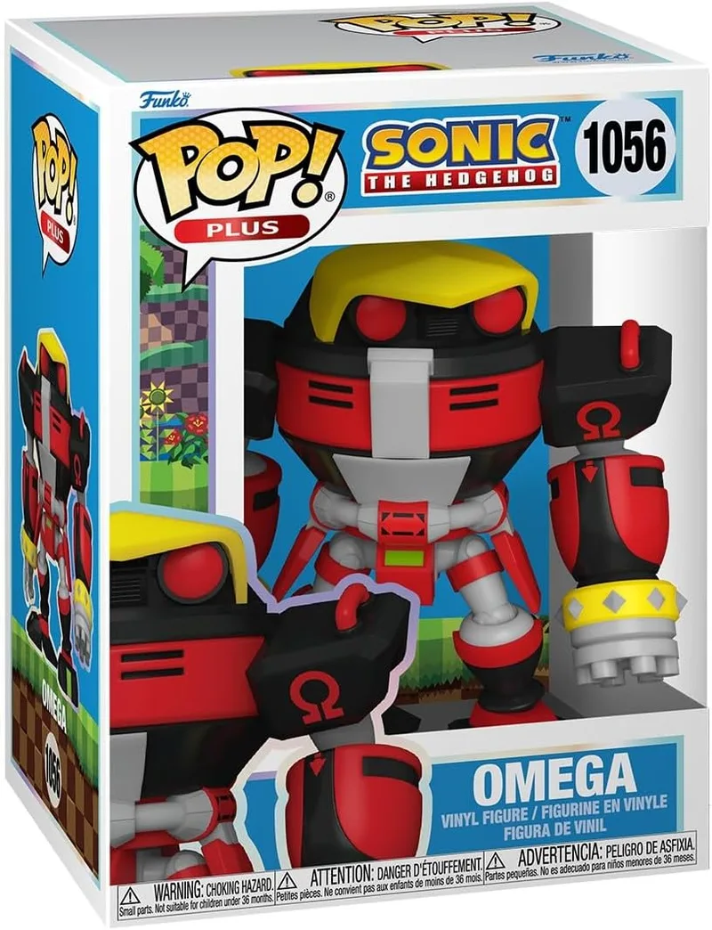 Funko ▫️ Figura de Vinil Sonic The Hedgehog E-123 Omega 1056 Unisex Pop! PVC Multicolorido