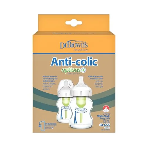 Dr Brown's Natural Flow ▫️ Conjunto de 2 biberões anticólicos «Dr. Brown's» Cristal, de 150 ml 2