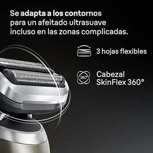 Braun ▫️ Series 7 Máquina de barbear elétrica para homem, 72-C7650CC, Dourada 3
