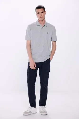 SPRINGFIELD ▫️ Polo básico em piqué, corte regular. Polo masculino com logótipo da árvore bordado (pacote de 1) 2