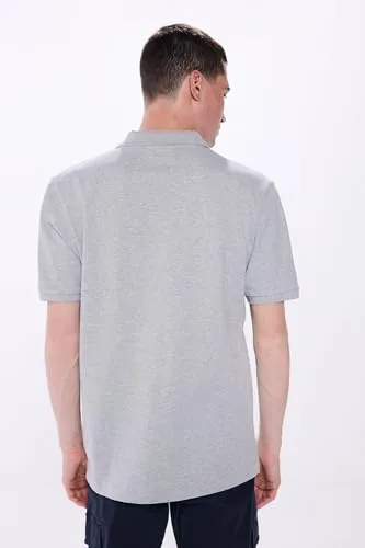 SPRINGFIELD ▫️ Polo básico em piqué, corte regular. Polo masculino com logótipo da árvore bordado (pacote de 1) 5