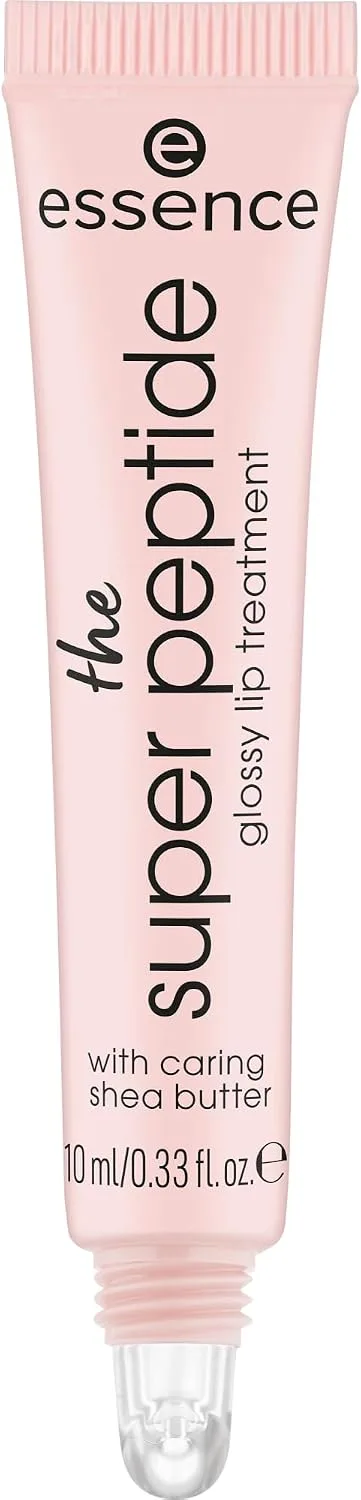 Essence Cosmetics ▫️ essence Tratamento labial The Super Peptide, suavizante, com vitaminas, cuidado, brilho (10 ml)