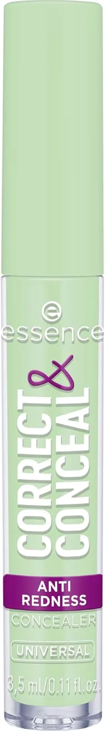 essence ▫️ Anti-Redness Concealer Corret & Conceal, Corretor de Cor, Natural (3.5Ml)
