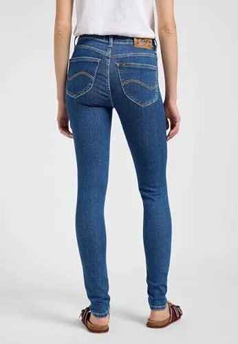 Lee ▫️ Calças de ganga para mulher - Corte skinny de cintura alta - Scarlett High 3