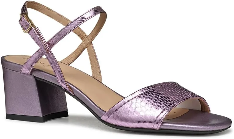 Geox ▫️ D New Eraklia 50 B Sandálias de salto alto para mulher