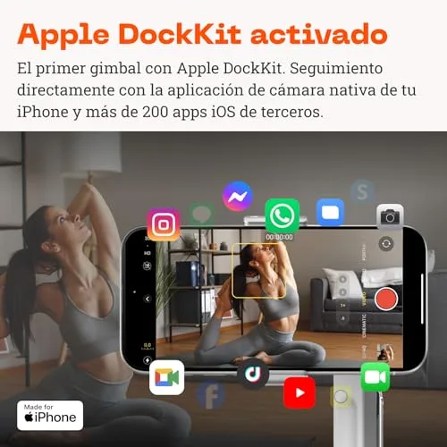 Insta360 ▫️ Flow Pro Pacote Padrão - Estabilizador de telemóvel com gimbal equipado com IA, acompanhamento infinito a 360º, estabilização em 3 eixos, tripé incorporado, portátil e dobrável 2