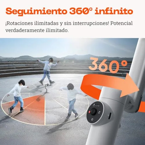 Insta360 ▫️ Flow Pro Pacote Padrão - Estabilizador de telemóvel com gimbal equipado com IA, acompanhamento infinito a 360º, estabilização em 3 eixos, tripé incorporado, portátil e dobrável 5