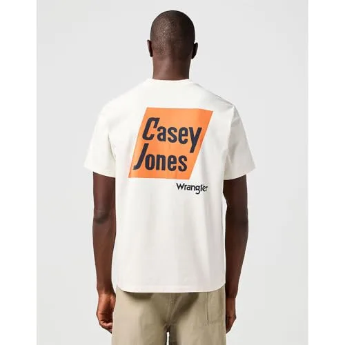 Wrangler ▫️ T-shirt de homem - Corte regular - T-shirt com estampado - Branco vintage 2