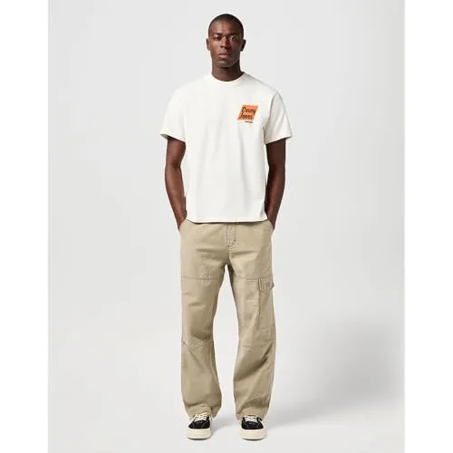 Wrangler ▫️ T-shirt de homem - Corte regular - T-shirt com estampado - Branco vintage 5