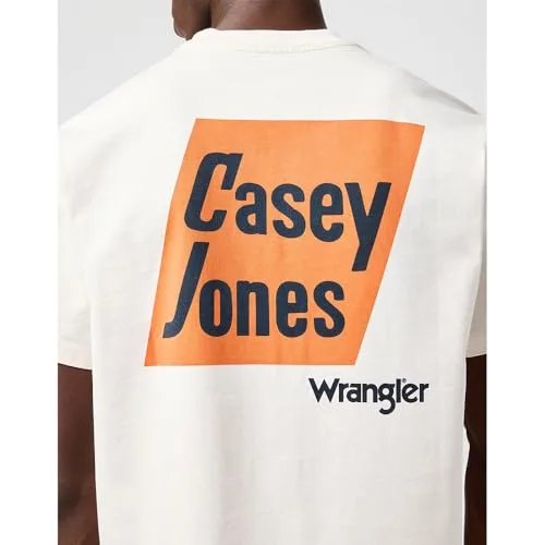 Wrangler ▫️ T-shirt de homem - Corte regular - T-shirt com estampado - Branco vintage 6