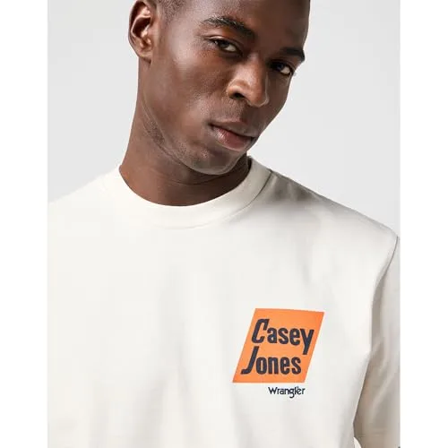 Wrangler ▫️ T-shirt de homem - Corte regular - T-shirt com estampado - Branco vintage 7