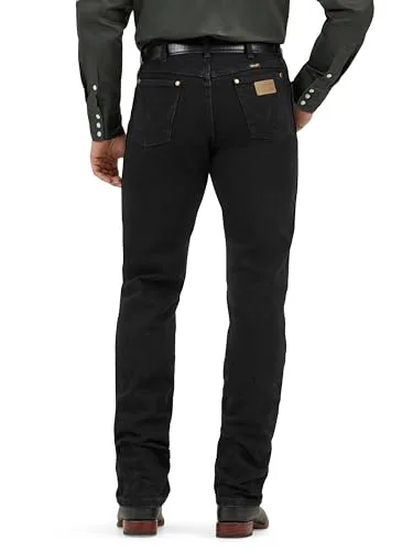 Wrangler ▫️ Calças de ganga para homem - Corte Bootcut Regular Original - 13Mwz - Shadow Black 3