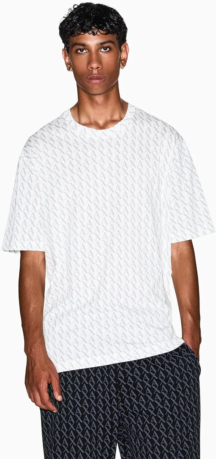 Armani Exchange ▫️ Camisola com logótipo por toda a superfície para homem